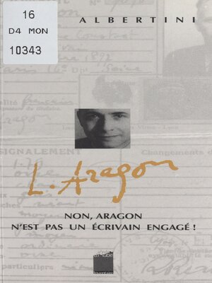 cover image of Non, Aragon n'est pas un écrivain engagé !